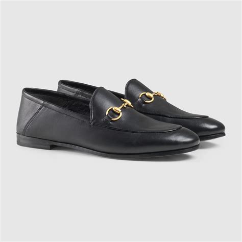 gucci brixton leather horsebit loafers|gucci leather horsebit loafer women's.